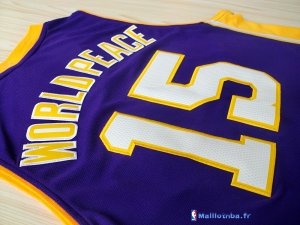 Maillot NBA Pas Cher Los Angeles Lakers Metta World 15 Peace Pourpre