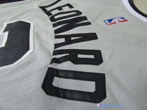 Maillot NBA Pas Cher San Antonio Spurs Kawhi Leonard 2 Gris