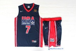 Maillot NBA Pas Cher USA 1992 Bird 7 Noir