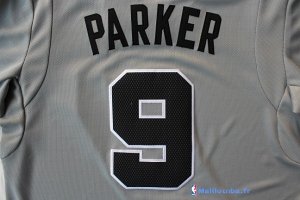 Maillot NBA Pas Cher Noël San Antonio Spurs Parker 9 Gris