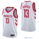 Maillot NBA Pas Cher Houston Rockets James Harden 13 Blanc Association 2017/18
