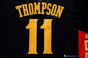 Maillot NBA Pas Cher Golden State Warriors Klay Thompson 11 Noir Rouge MC