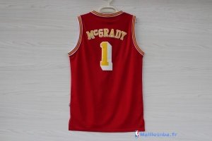 Maillot NBA Pas Cher Houston Rockets Tracy McGrady 1 Retro Rouge Or