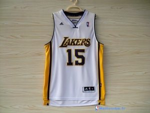 Maillot NBA Pas Cher Los Angeles Lakers Metta World 15 Peace Blanc