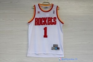 Maillot NBA Pas Cher Houston Rockets Tracy McGrady 1 Retro Blanc