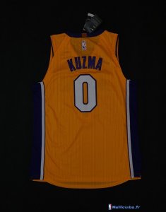 Maillot NBA Pas Cher Los Angeles Lakers Kyle Kuzma 0 Jaune 2017/18