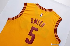 Maillot NBA Pas Cher Cleveland Cavaliers J.R.Smith 5 Jaune