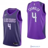 Maillot NBA Pas Cher Phoenix Suns Tyson Chandler 4 Nike Purpura Ville 2017/18