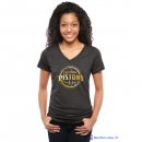 T-Shirt NBA Pas Cher Femme Detroit Pistons Noir Or