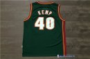 Maillot NBA Pas Cher Seattle Supersonics Shawn Kemp 40 Retro Vert