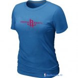 T-Shirt NBA Pas Cher Femme Houston Rockets Bleu