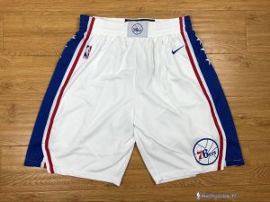 Pantalon NBA Pas Cher Philadelphia Sixers Nike Blanc