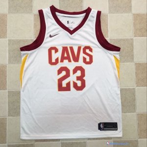 Maillot NBA Pas Cher Cleveland Cavaliers LeBron James 23 Blanc Association 2017/18