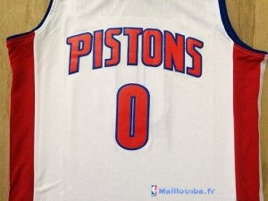 Maillot NBA Pas Cher Detroit Pistons Andre Drummond 0 Blanc