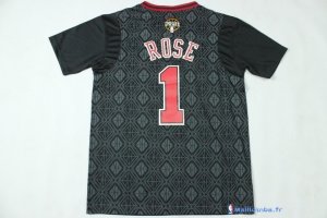 Maillot NBA Pas Cher Chicago Bulls Derrick Rose 1 Noir MC