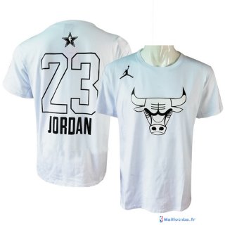 Maillot Manche Courte All Star 2018 Michael Jordan 23 Blanc