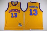 Maillot NBA Pas Cher Golden State Warriors Wilt Chamberlain 13 Jaune