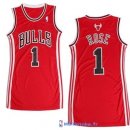 Maillot NBA Pas Cher Chicago Bulls Femme Derrick Rose 1 Rouge