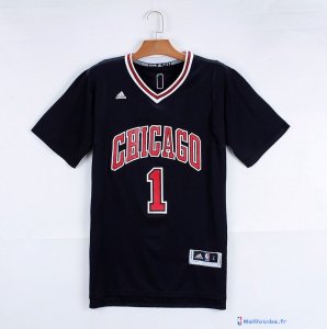 Maillot NBA Pas Cher Chicago Bulls Derrick Rose 1 Noir MC