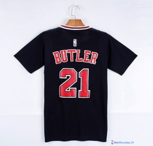 Maillot NBA Pas Cher Chicago Bulls Jimmy Butler 21 Noir MC