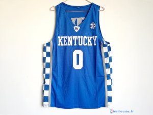 Maillot NCAA Pas Cher Kansas De'Aaron Fox 0 Bleu