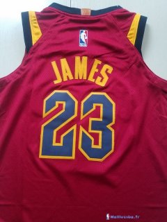 Maillot NBA Pas Cher Cleveland Cavaliers Junior LeBron James 23 Ensemble Complet Rouge 2017/18