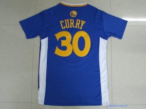 Maillot NBA Pas Cher Golden State Warriors Stephen Curry 30 Bleu MC