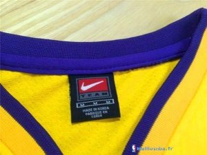 Maillot NBA Pas Cher Los Angeles Lakers Kobe Bryant 8 Jaune Pourpre