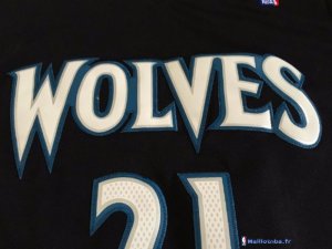 Maillot NBA Pas Cher Minnesota Timberwolves Kevin Garnett 21 Noir MC