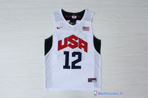 Maillot NBA Pas Cher USA 2012 James Harden 12 Blanc