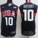 Maillot NBA Pas Cher USA 2008 Bryant 10 Noir