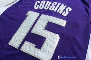 Maillot NBA Pas Cher Sacramento Kings DeMarcus Cousins 15 Pourpre Blanc