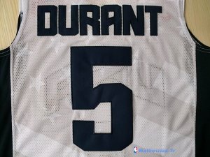 Maillot NBA Pas Cher USA 2012 Durant 5 Blanc