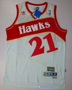 Maillot NBA Pas Cher Atlanta Hawks Dominique Wilkins 21 Blanc