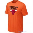 T-Shirt NBA Pas Cher Chicago Bulls Orange