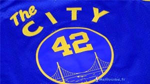 Maillot NBA Pas Cher Golden State Warriors Nathaniel Thurmond 42 City Bleu