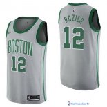 Maillot NBA Pas Cher Boston Celtics Terry Rozier 12 Nike Gris Ville 2017/18