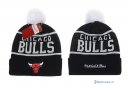 Tricoter un Bonnet NBA Chicago Bulls 2016 Noir