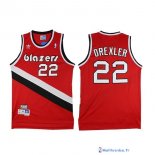 Maillot NBA Pas Cher Portland Trail Blazers Clyde Drexler 22 Rouge