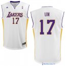 Maillot NBA Pas Cher Los Angeles Lakers Jeremy Lin 17 Blanc