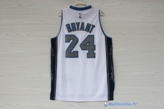 Maillot NBA Pas Cher Los Angeles Lakers Kobe Bryant 24 Blanc Noir