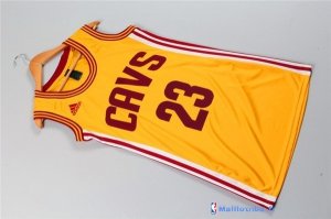 Maillot NBA Pas Cher Cleveland Cavaliers Femme LeBron James 23 Jaune