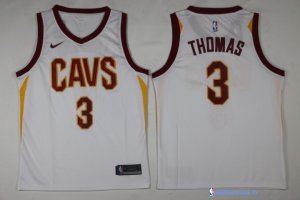 Maillot NBA Pas Cher Cleveland Cavaliers Isaiah Thomas 3 Blanc Association 2017/18