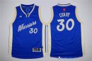 Maillot NBA Pas Cher Golden State Warriors Junior Stephen Curry 30 Bleu