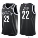 Maillot NBA Pas Cher Brooklyn Nets Caris LeVert 22 Noir 2017/18