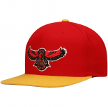 Bonnet NBA Atlanta Hawks Mitchell & Ness Red Yellow Two-Tone