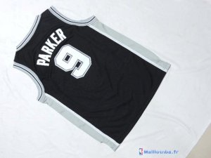 Maillot NBA Pas Cher San Antonio Spurs Junior Tony Parker 9 Noir