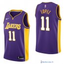 Maillot NBA Pas Cher Los Angeles Lakers Brook Lopez 11 Purpura Statement 2017/18