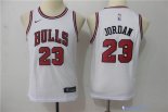 Maillot NBA Pas Cher Chicago Bulls Junior Michael Jordan 23 Blanc Association 2017/18