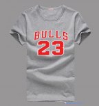 T-Shirt NBA Pas Cher Chicago Bulls Jordan 23 Gris